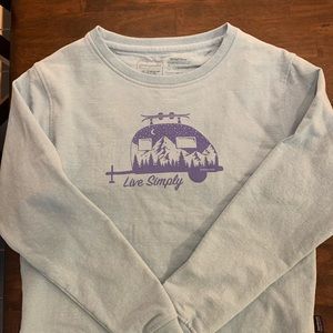 LIKE NEW Patagonia light blue sweatshirt
